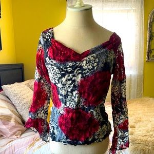 INC long sleeved blouse size M